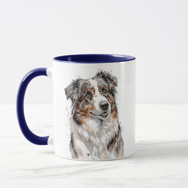 Mug Chien berger australien (Gauche)