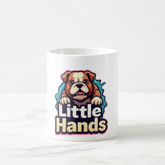 Mug Chien bleu à petites mains