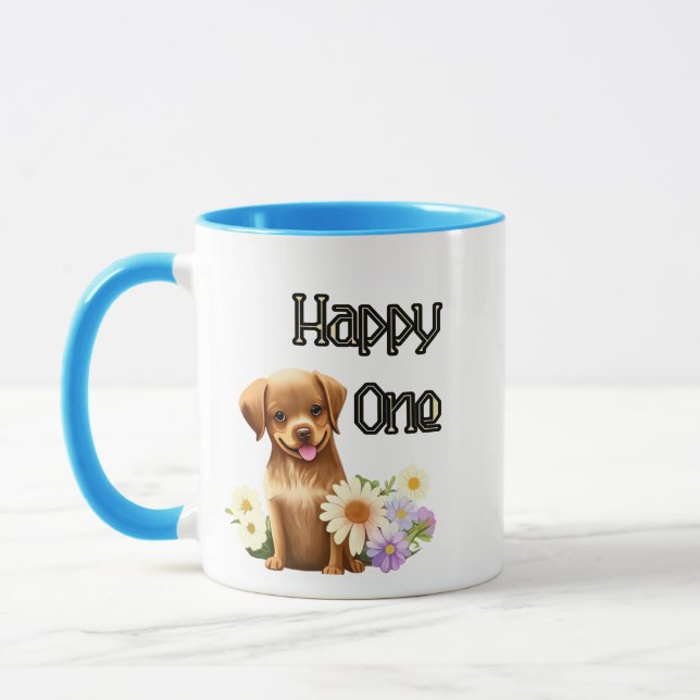 Mug Chien brun mignon (Gauche)