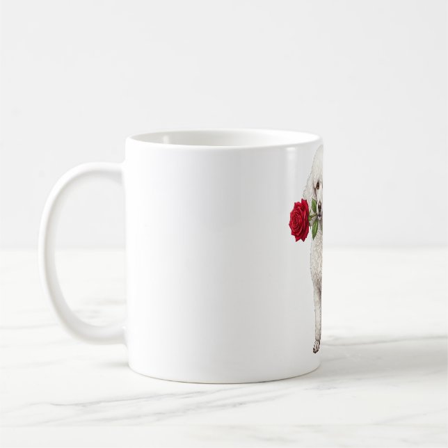 Mug Chien Caniche Mignon (Gauche)
