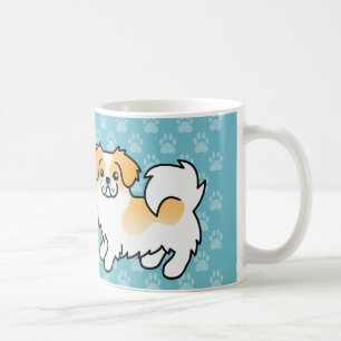 Mug Chien caricatural tibétain patiné