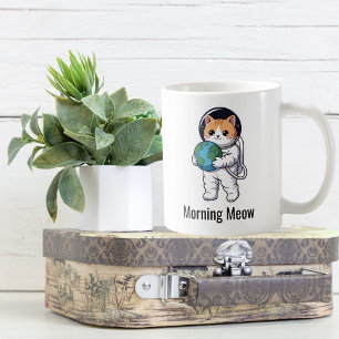Mug Chien chat astronaute maman chat amoureux personna