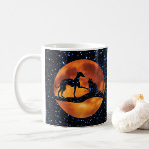 Mug Chien, Chat, Lune