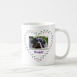 Mug Chien Chat Pet Amour Empreintes de pattes Coeur Ph
