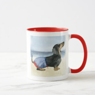Mug Chien chaud  Chiot Dans Les Troncs De Nage