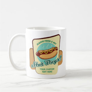 Mug Chien chaud de texte personnalisé