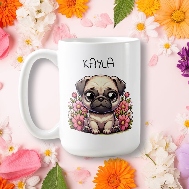 Mug Chien Chien Chien Chien Chien Chien Carlin Personn (Créateur téléchargé)