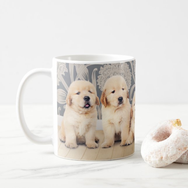 Mug Chien Chien Chien Chien Chien Chien Mignonne Golde (Avec donut)
