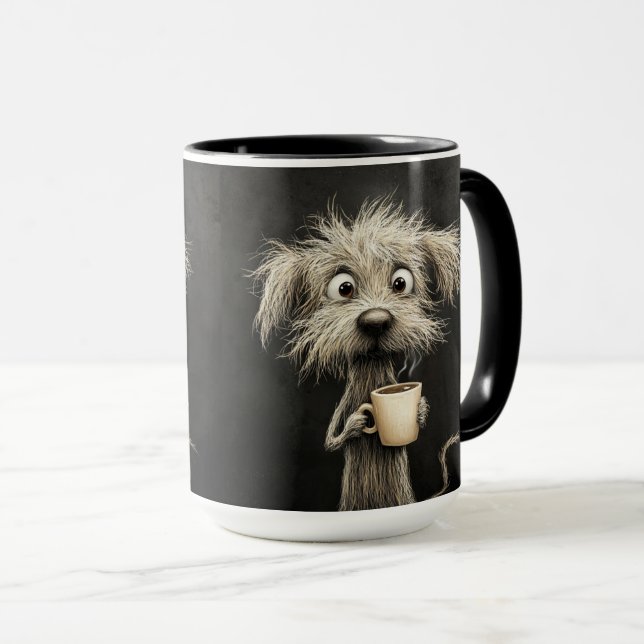 Mug Chien Coffee Buzz (Devant droit)