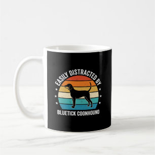 Mug Chien Coucher de Soleil Rétro Bluetick Coonhound