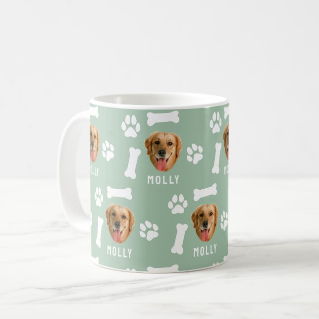 Mug Chien customisé animal de compagnie photo et nom S (Devant gauche)