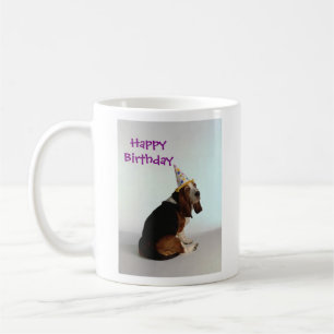Mug Chien d'anniversaire de basset