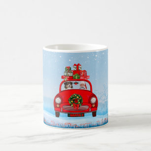 Mug Chien De Berger Australien En Voiture Avec Le Père