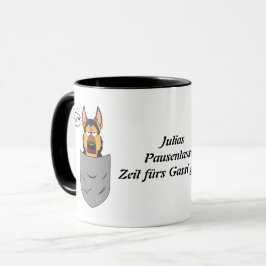 Mug Chien de berger dans son sac, drôle