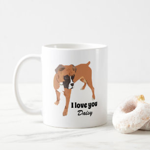 Mug Chien de boîte rouge personnalisé