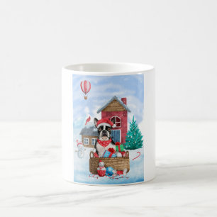 Mug Chien de Boston Terrier dans la neige Maison de Ch