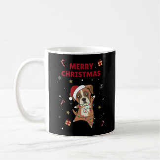 Mug Chien de boxe Noël Neige hiver Animaux Chiens Chie