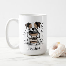Chien de café personnalisé