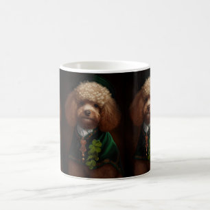 Mug Chien de caniche en tenue de jour St. Patrick