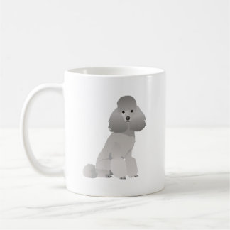 Mug Chien de caniche gris