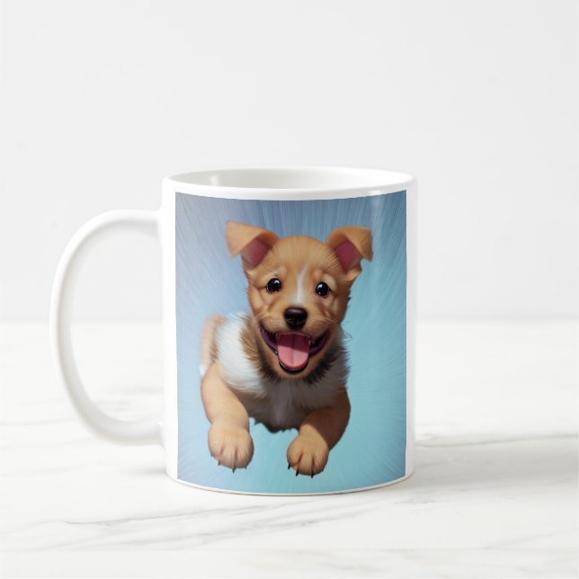 Mug Chien de Chien de Chien Personnalisé (Gauche)
