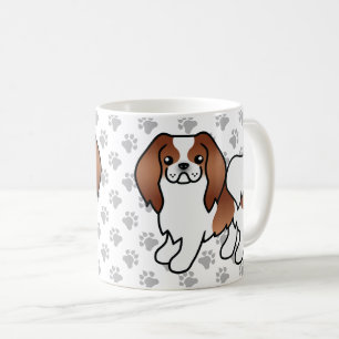Mug Chien de dessin animé japonais Chin rouge et blanc
