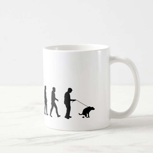 Mug Chien de l'évolution VMO08 marchant le chien (Droite)