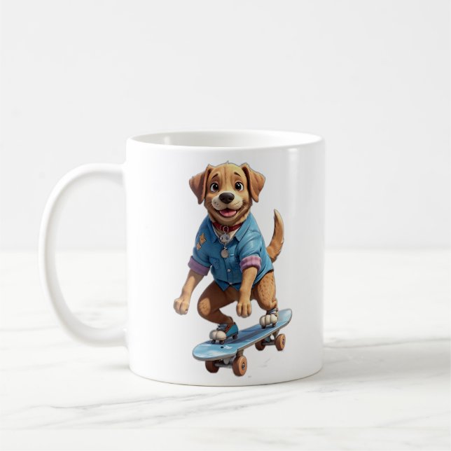 Mug Chien de patinage (Gauche)