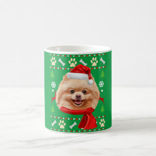 Mug Chien de Poméranie Noël laid