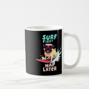 Mug Chien de surf Cool Pug