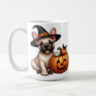 Mug Chien de taureau français en Casquette sorcier ave