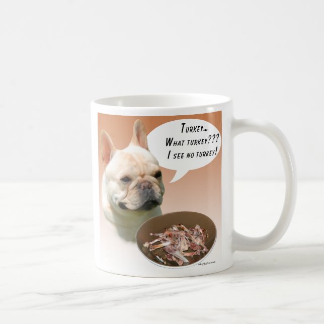 Mug Chien de taureau français Turquie (Droite)
