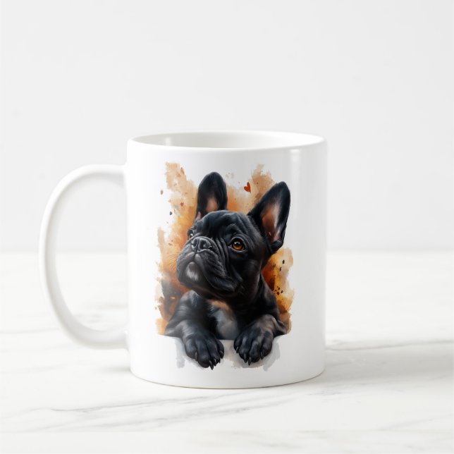 Mug Chien de taureau noir (Gauche)
