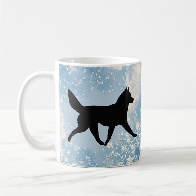 Mug Chien de traîneau hiver (Gauche)