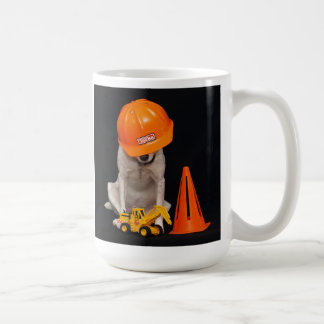 Mug Chien de travailleur de la construction