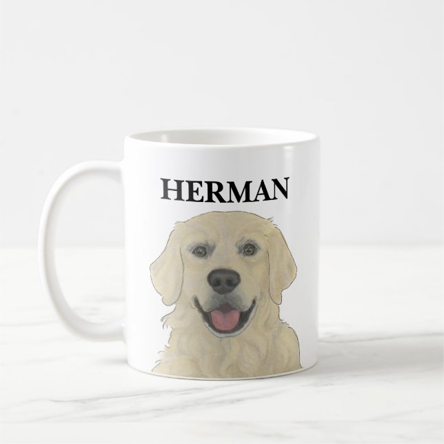 Mug Chien d'or anglais personnalisé (Gauche)