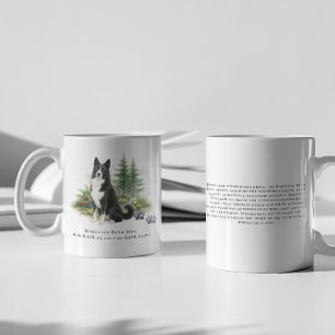 Mug Chien d'Ours de Carélie Aquarelle Citation de Race