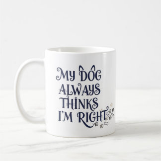 Mug Chien drôle Texte
