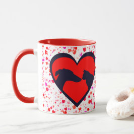 Mug Chien et chat Valentine