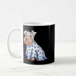 Mug Chien fantôme d'Halloween avec fleurs drôle d'Hall
