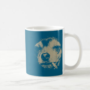 Mug Chien fumant une cigarette Mème drôle de Chihuahua