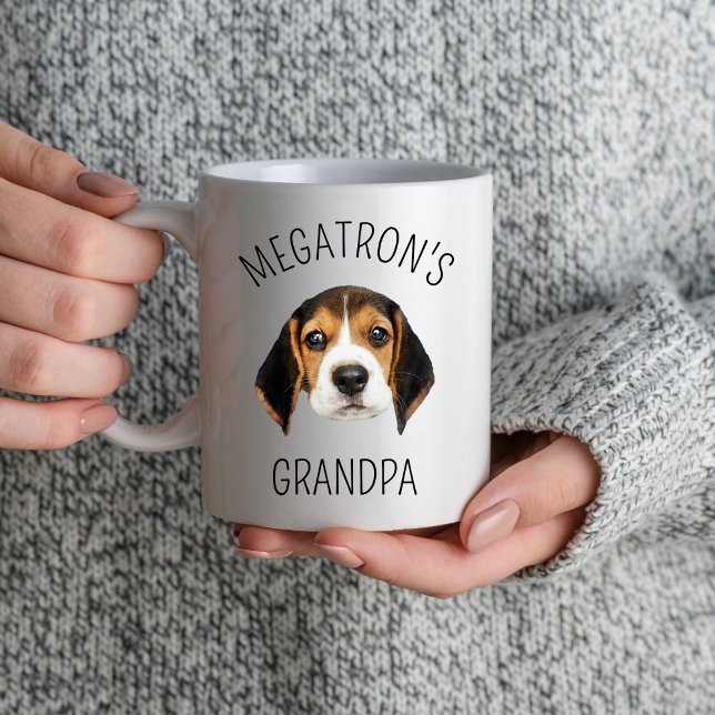 Mug Chien grand-père Fête des pères Amoureux des chats (Créateur téléchargé)