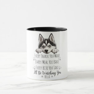 Mug Chien Husky Mignon Personnalisé Drôle