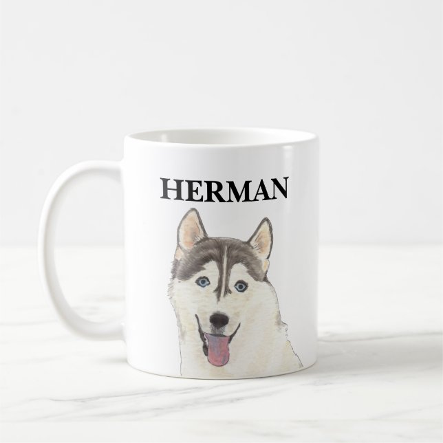 Mug Chien Husky personnalisé (Gauche)