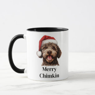 Mug Chien Lagotto Romagnolo Chapeau de Père Noël Noël