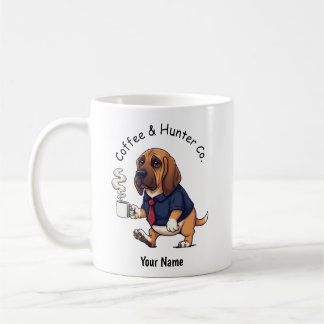 Mug Chien Limier Drôle Costume D'affaires Café