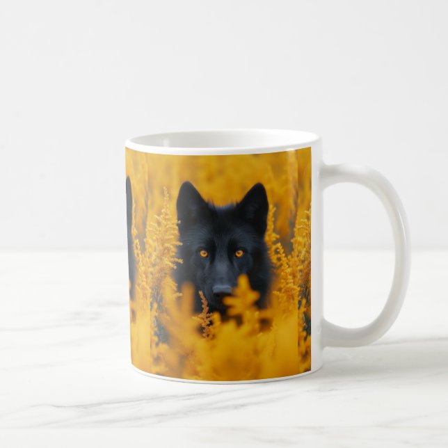 Mug Chien Loup Noir Berger Allemand (Droite)