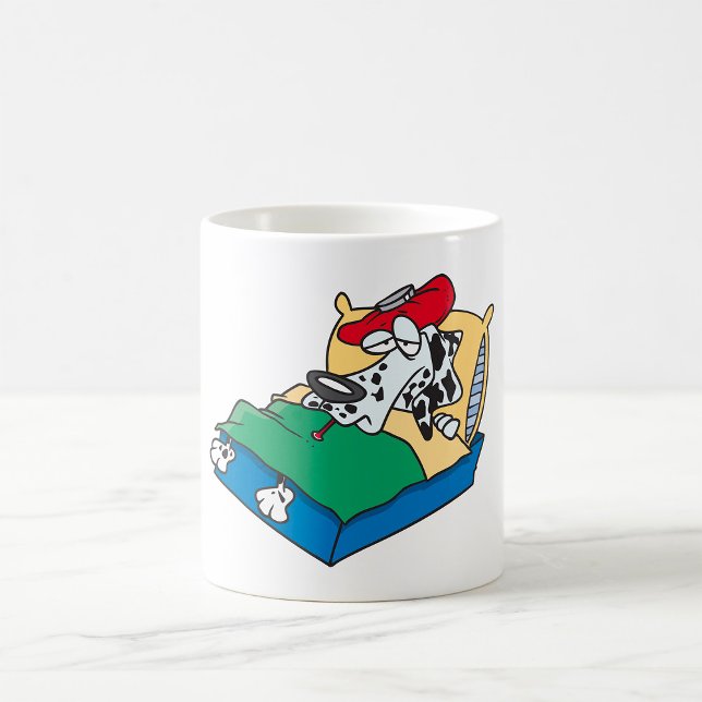 Mug Chien malade au lit (Créateur téléchargé)