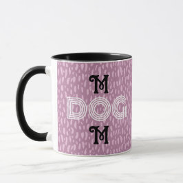 Mug Chien Maman mignonne tendance typographie de la mu