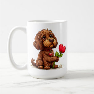 Mug Chien mignon de la Saint-Valentin